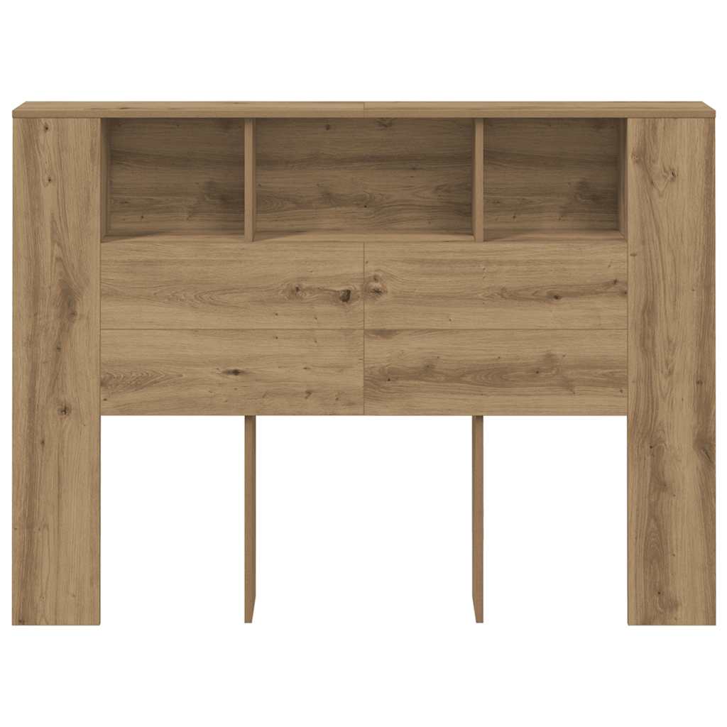 kézműves tölgyfa fejtámla szekrény 140 x 18,5 x 102,5 cm redőzött fa