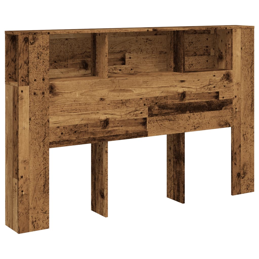 antik fa színű szerelt fa áthidalószekrény 160x18,5x103,5 cm