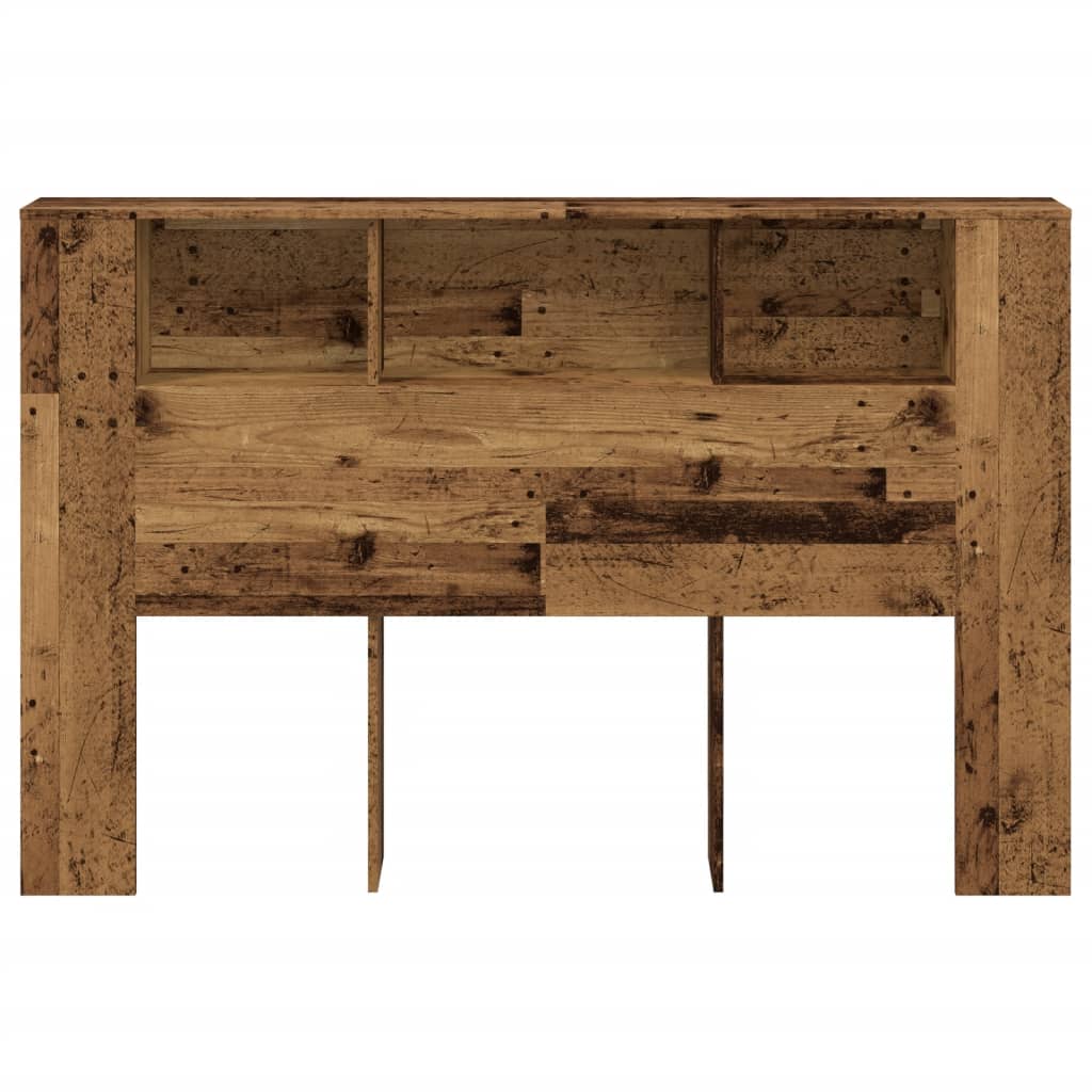 antik fa színű szerelt fa áthidalószekrény 160x18,5x103,5 cm