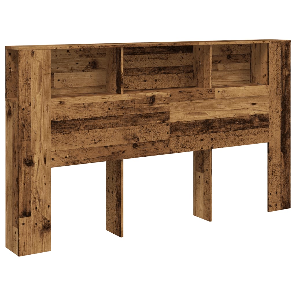 antik fa színű szerelt fa áthidalószekrény 180x18,5x102,5 cm