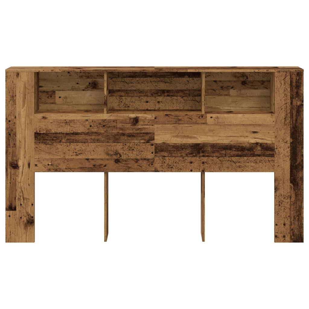 antik fa színű szerelt fa áthidalószekrény 180x18,5x102,5 cm