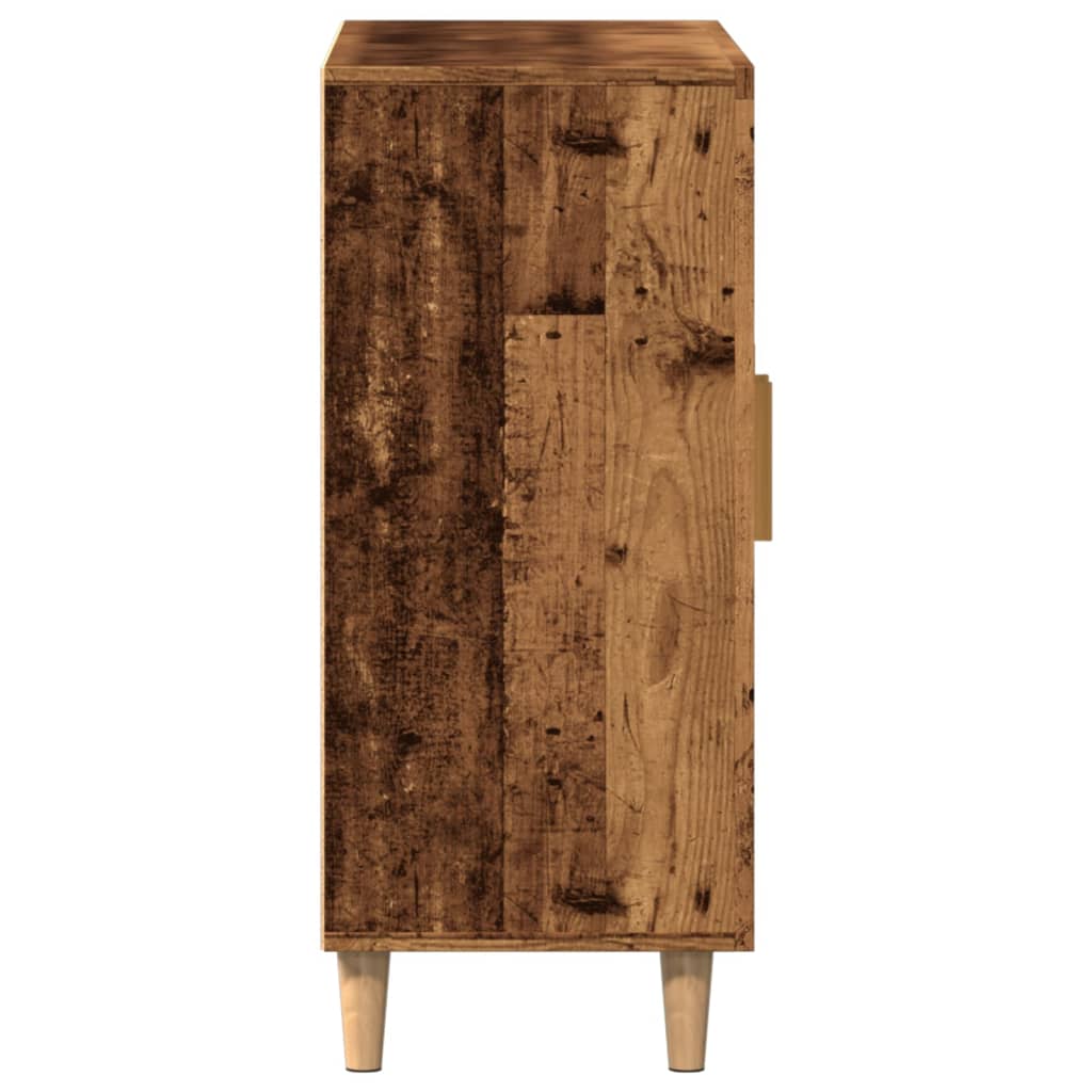 antik fa színű szerelt fa tálalószekrény 90 x 34 x 80 cm