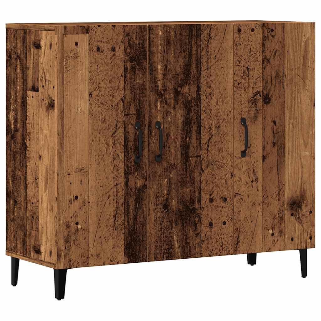 antik fa színű szerelt fa tálalószekrény 90 x 34 x 80 cm
