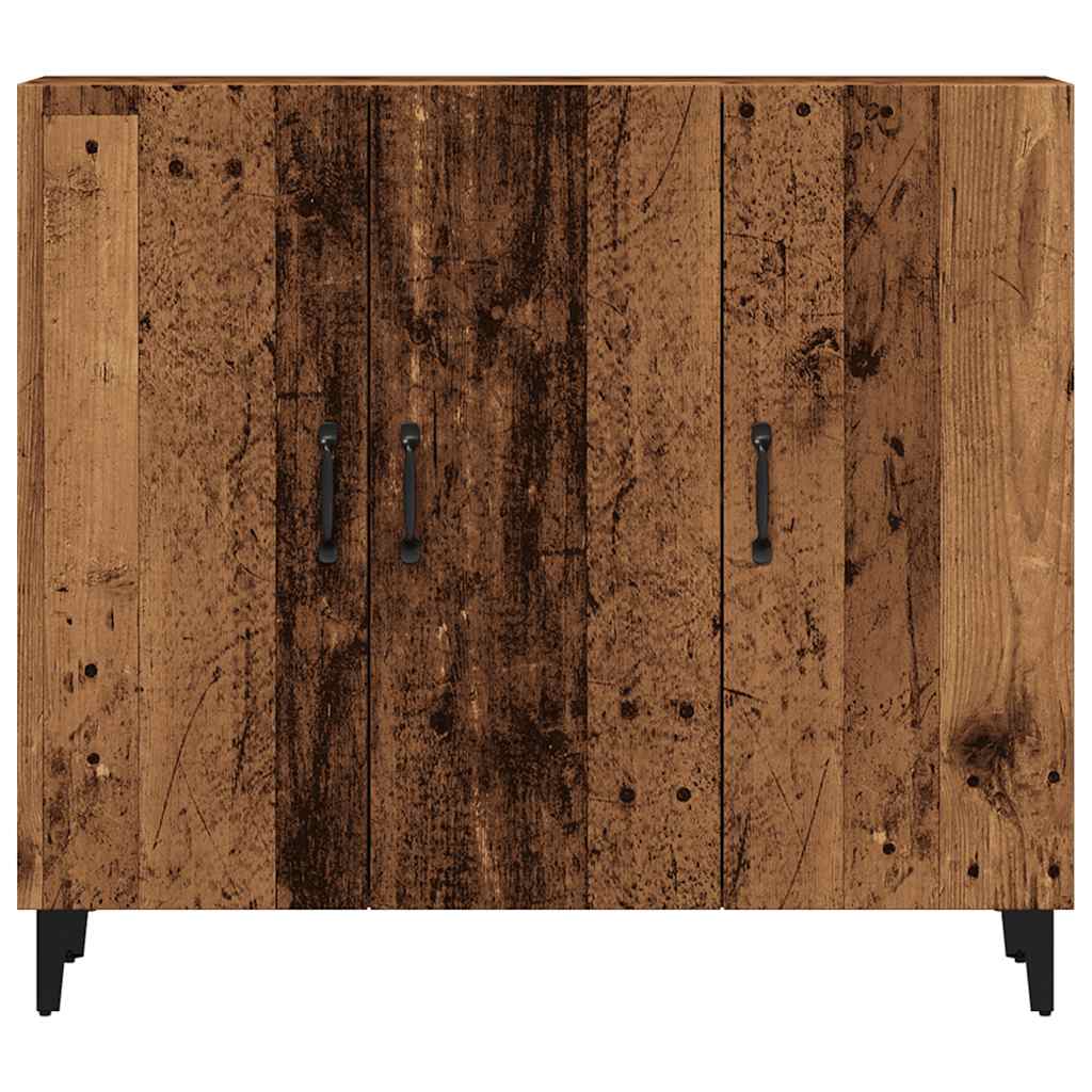 antik fa színű szerelt fa tálalószekrény 90 x 34 x 80 cm