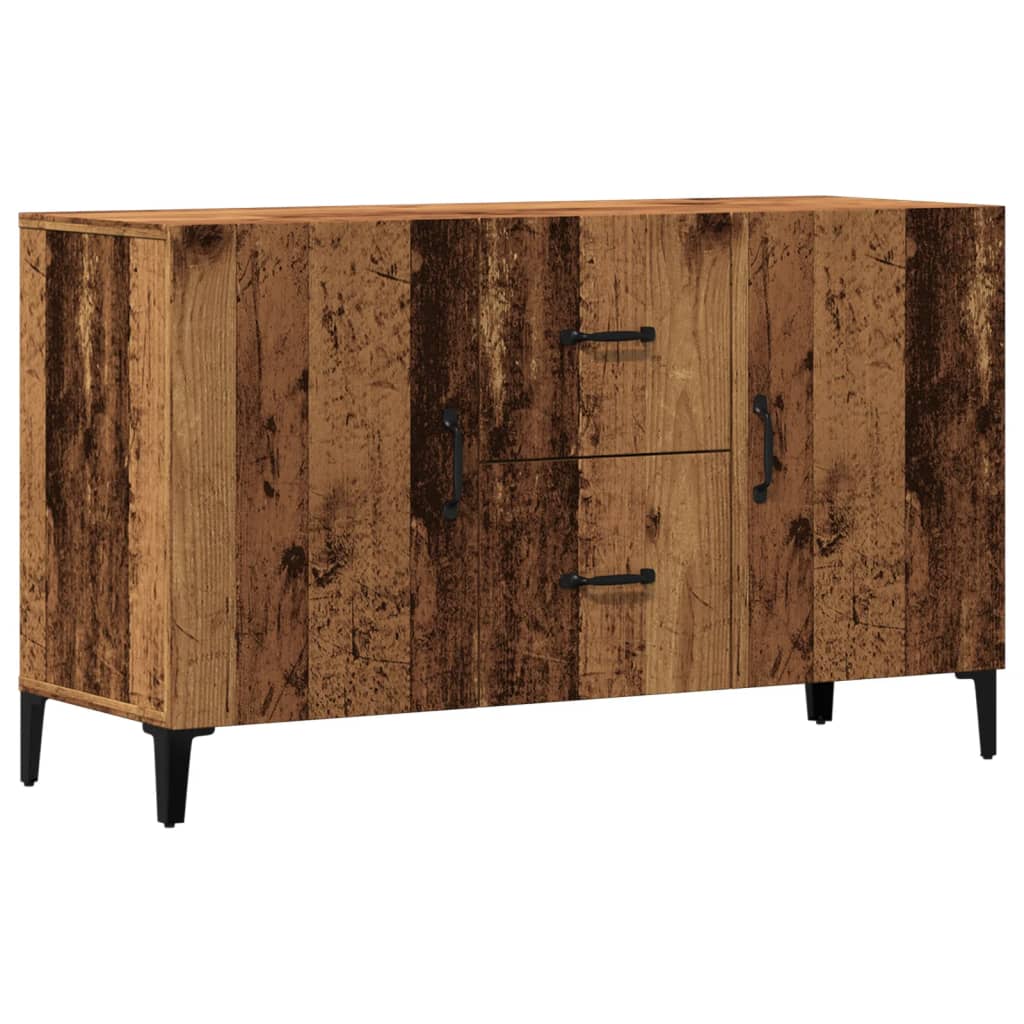 antik fa színű szerelt fa tálalószekrény 100 x 36 x 60 cm