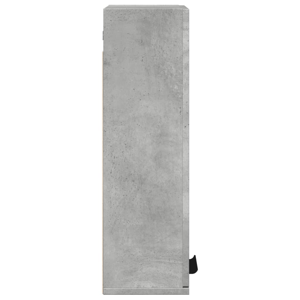 betonszürke fali fürdőszobaszekrény 32x20x67 cm