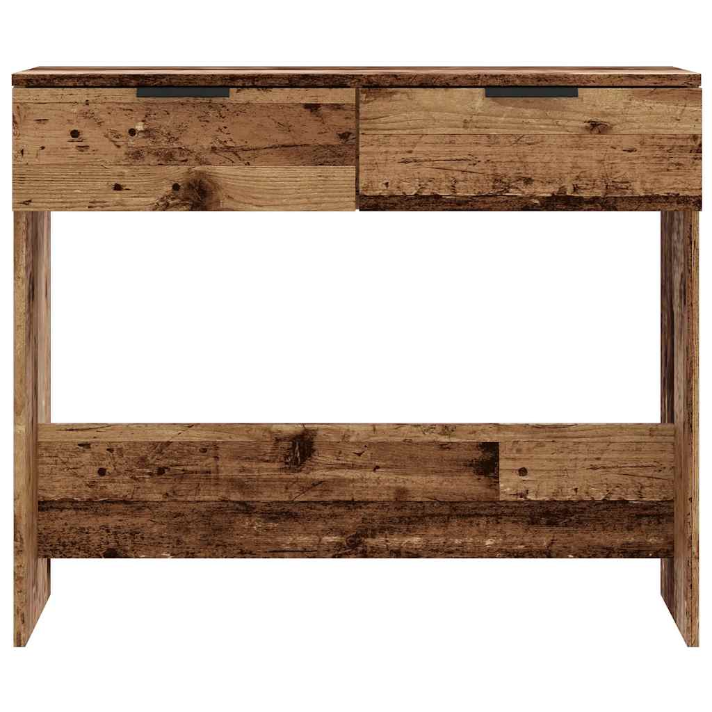 konzolasztal Régi fa 90x36x75 cm Gépelt fa