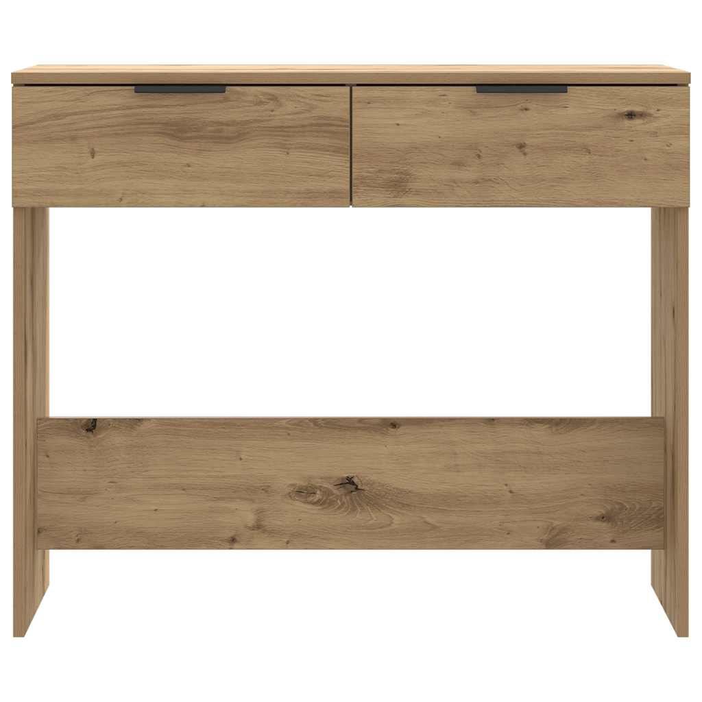 kézműves tölgy színű szerelt fa dohányzóasztal 90x36x75 cm