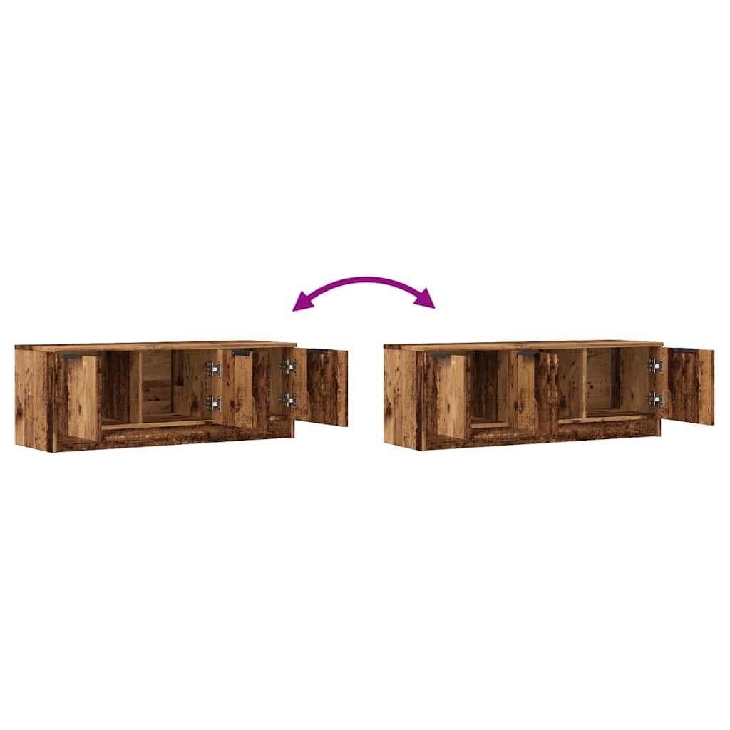 TV szekrény Régi fa 102x35x36,5 cm Gépelt fa