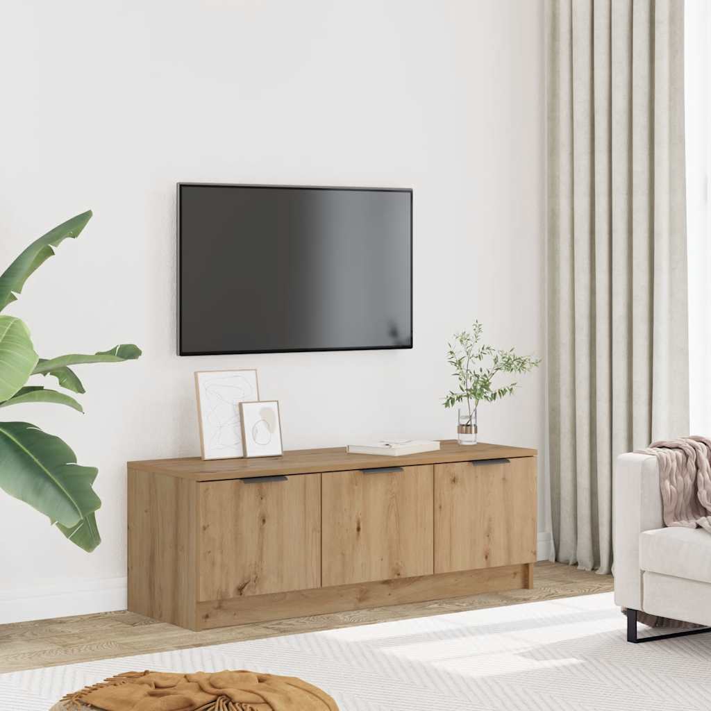 TV szekrény Artisan tölgy 102x35x36,5 cm Műanyag fa