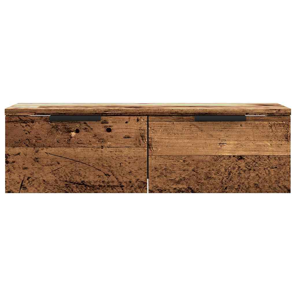 antik fa színű szerelt fa faliszekrény 68 x 30 x 20 cm