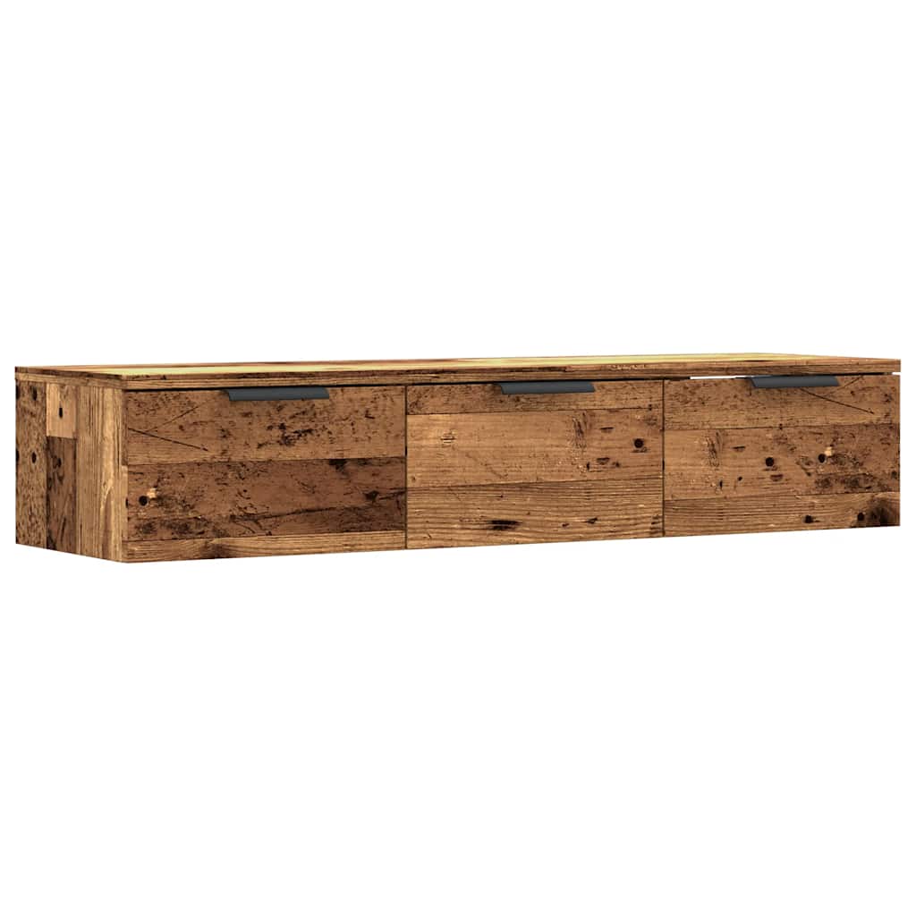 fali szekrény Régi fa 102x30x20 cm Gépelt fa