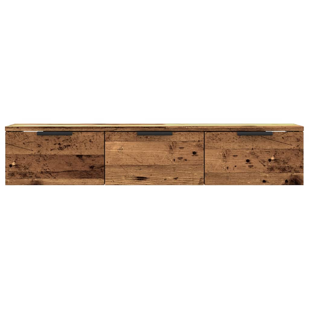 fali szekrény Régi fa 102x30x20 cm Gépelt fa