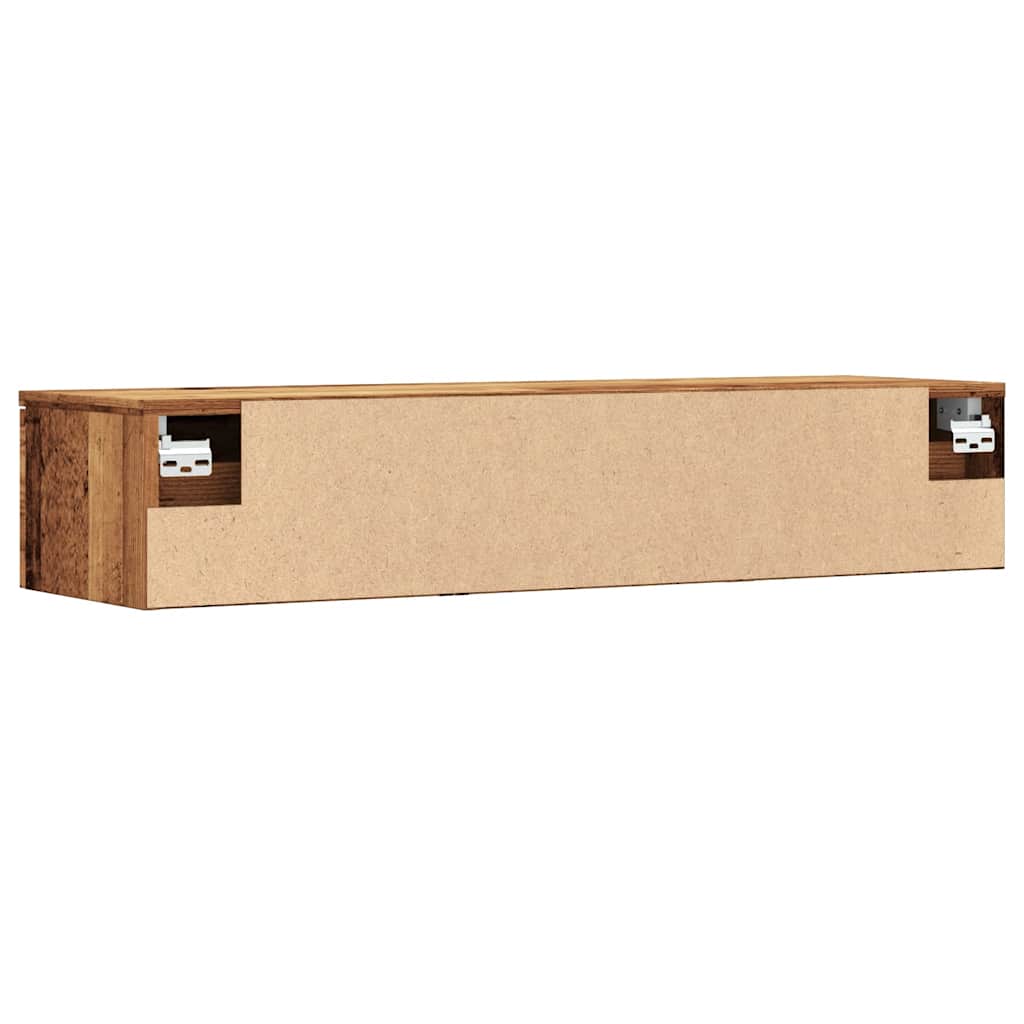 fali szekrény Régi fa 102x30x20 cm Gépelt fa