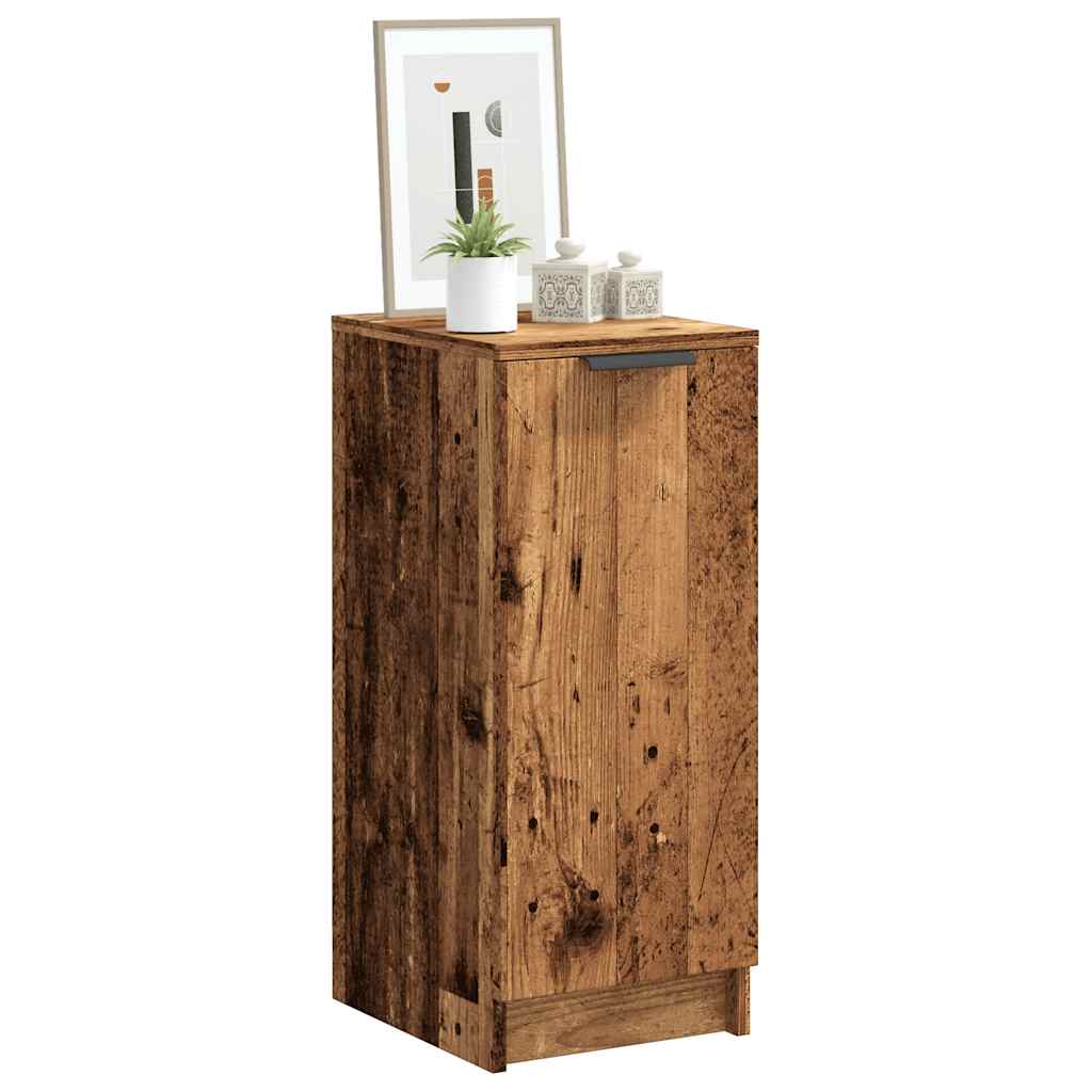 antik fa színű szerelt fa cipősszekrény 29,5x35x70 cm