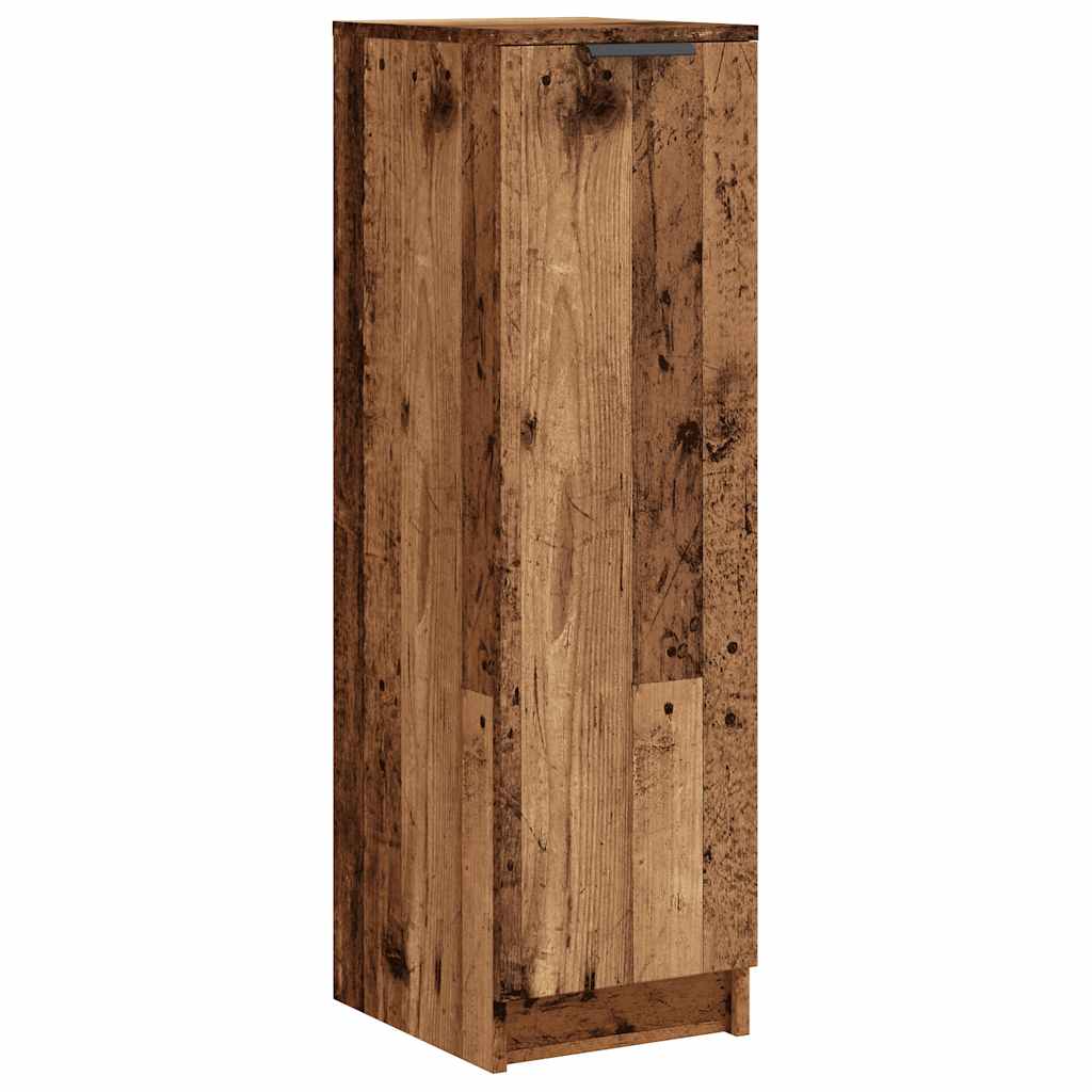 antik fa színű szerelt fa cipőszekrény 29,5 x 35 x 100,5 cm