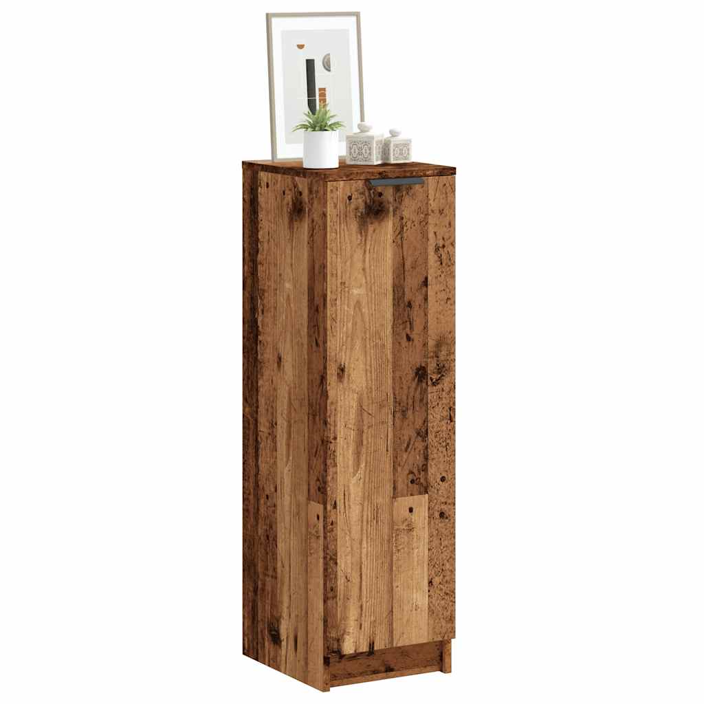 antik fa színű szerelt fa cipőszekrény 29,5 x 35 x 100,5 cm