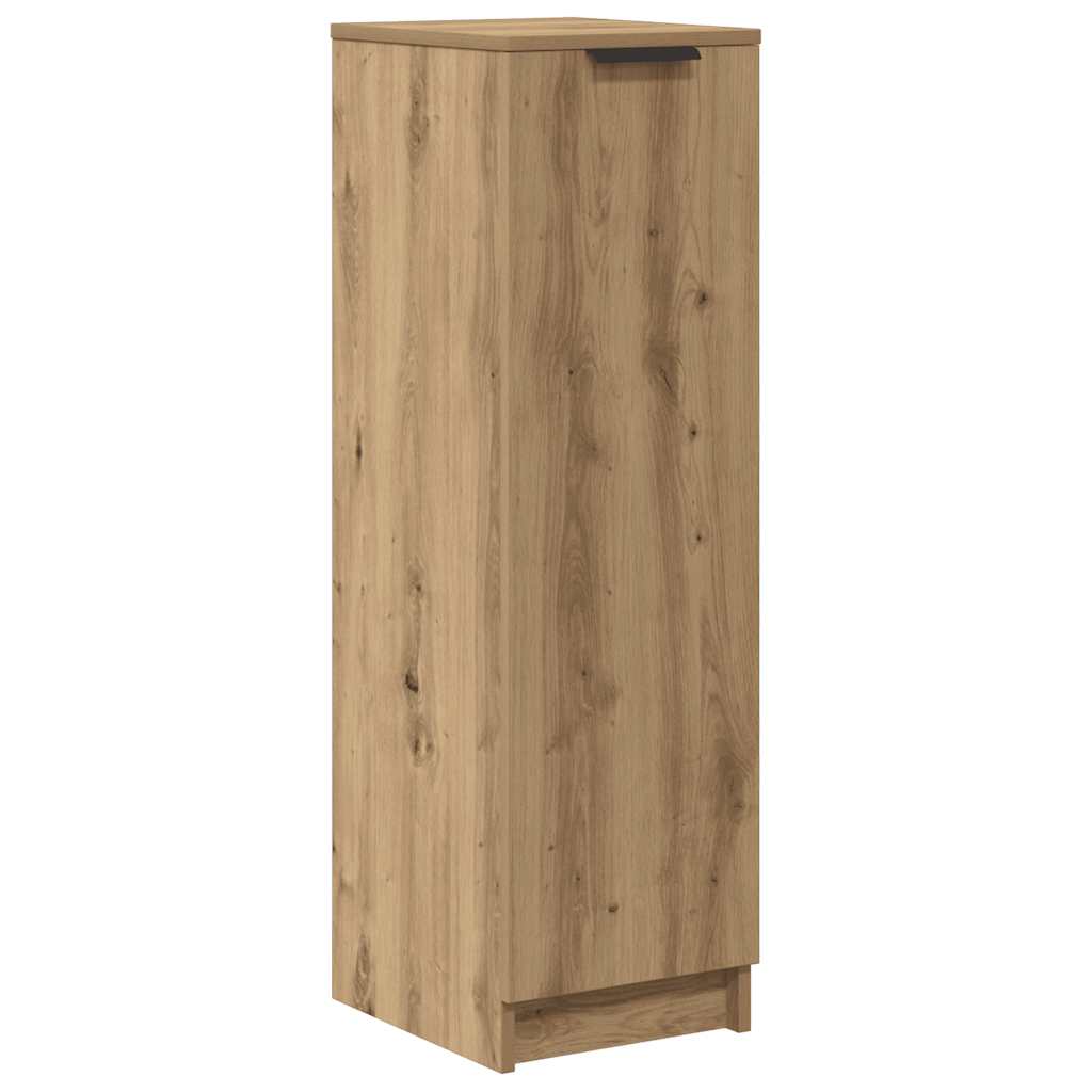 kézműves tölgy színű szerelt fa cipőszekrény 29,5x35x100,5 cm