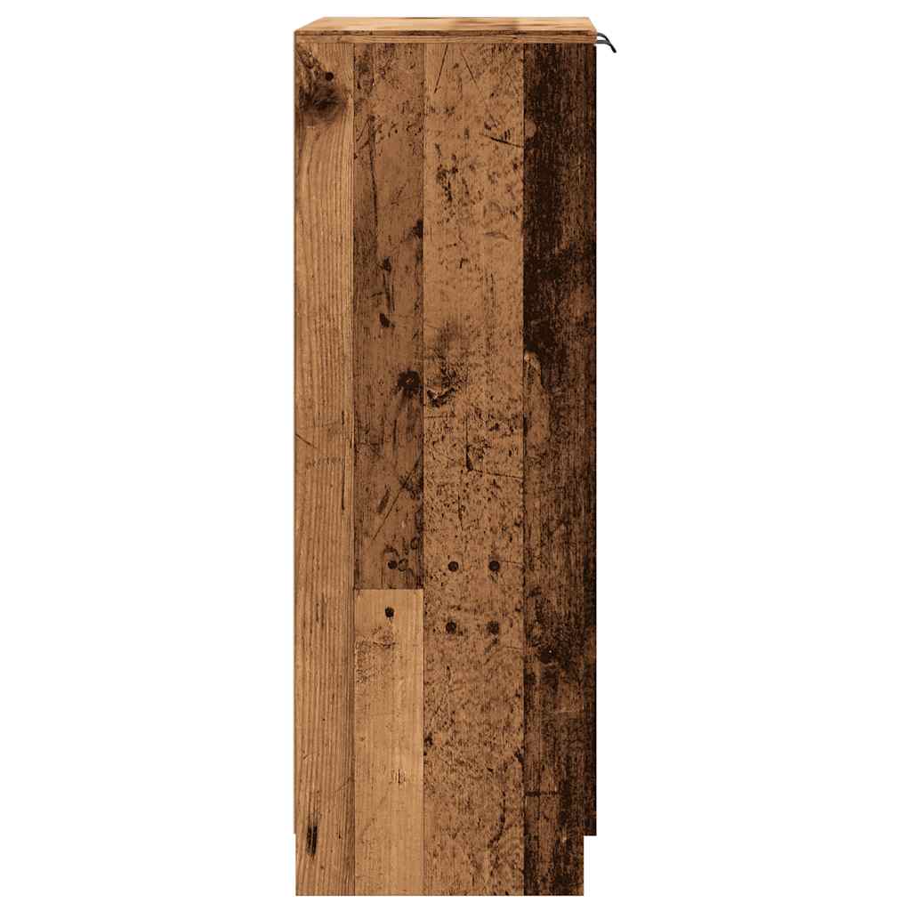 antik fa színű szerelt fa cipőszekrény 59 x 35 x 100,5 cm