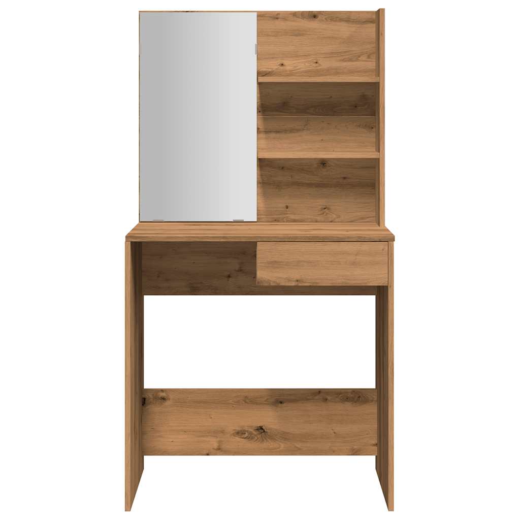 fésülködőasztal tükörrel Artisan Oak 74,5x40x141 cm