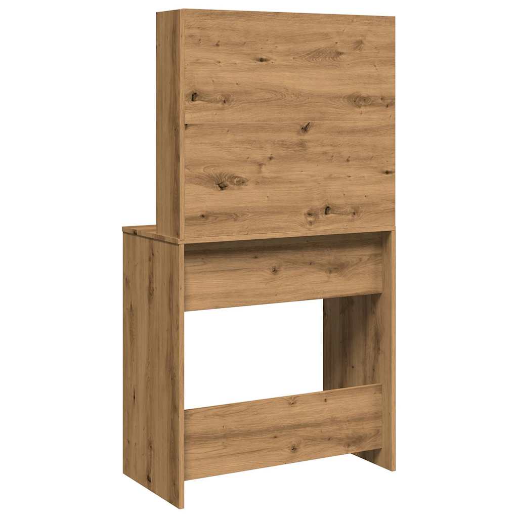 fésülködőasztal tükörrel Artisan Oak 74,5x40x141 cm