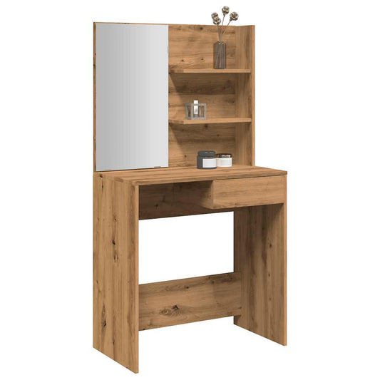 fésülködőasztal tükörrel Artisan Oak 74,5x40x141 cm
