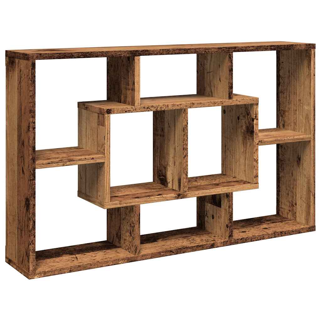 antik fa szerelt fa fali polc 85 x 16 x 52,5 cm
