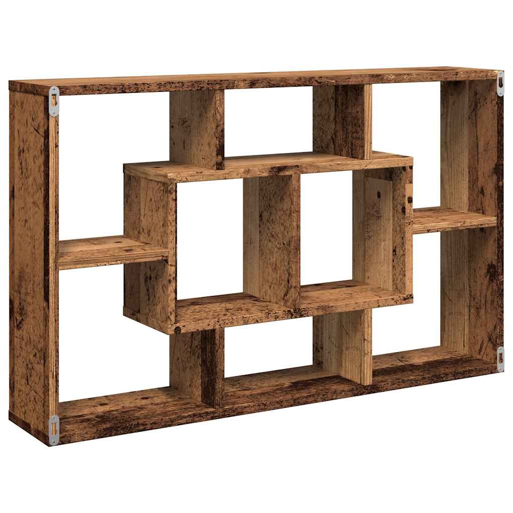 antik fa szerelt fa fali polc 85 x 16 x 52,5 cm