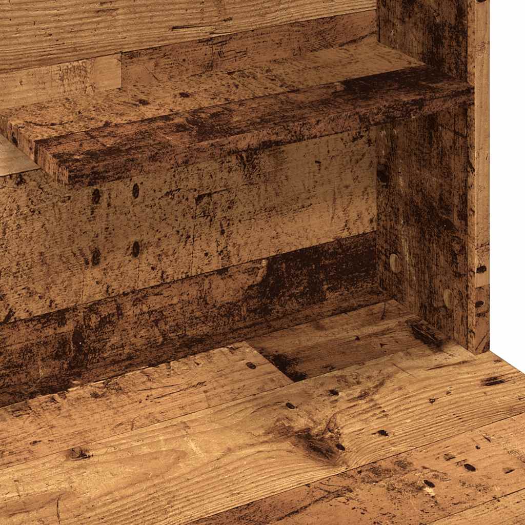 antik fa fésülködőasztal LED-del 74,5 x 40 x 141 cm