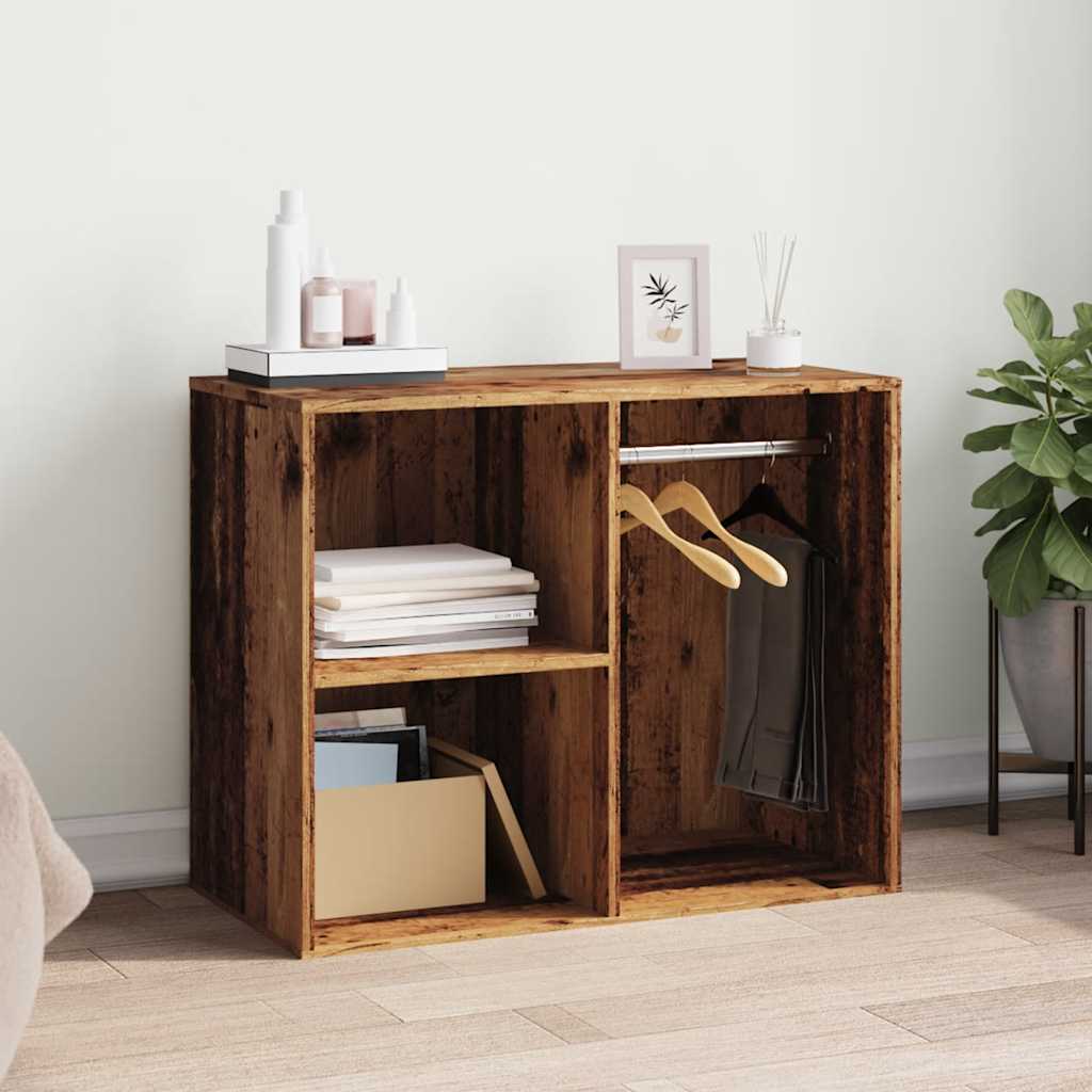 antik fa szerelt fa pipereszekrény 80 x 40 x 65 cm