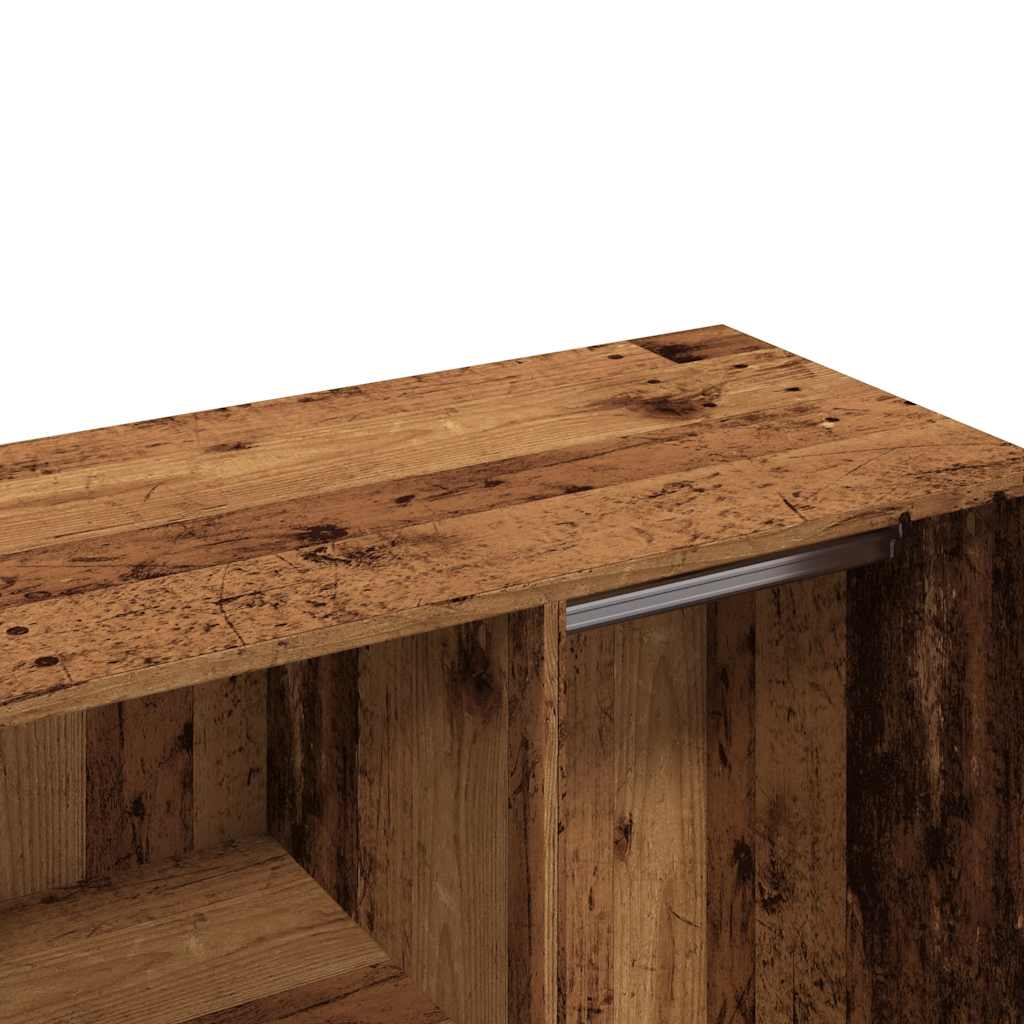 antik fa szerelt fa pipereszekrény 80 x 40 x 65 cm