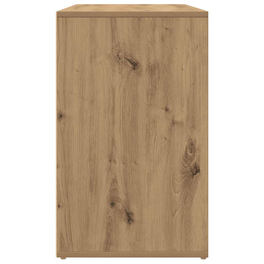 kézműves tölgy szerelt fa pipereszekrény 80 x 40 x 65 cm