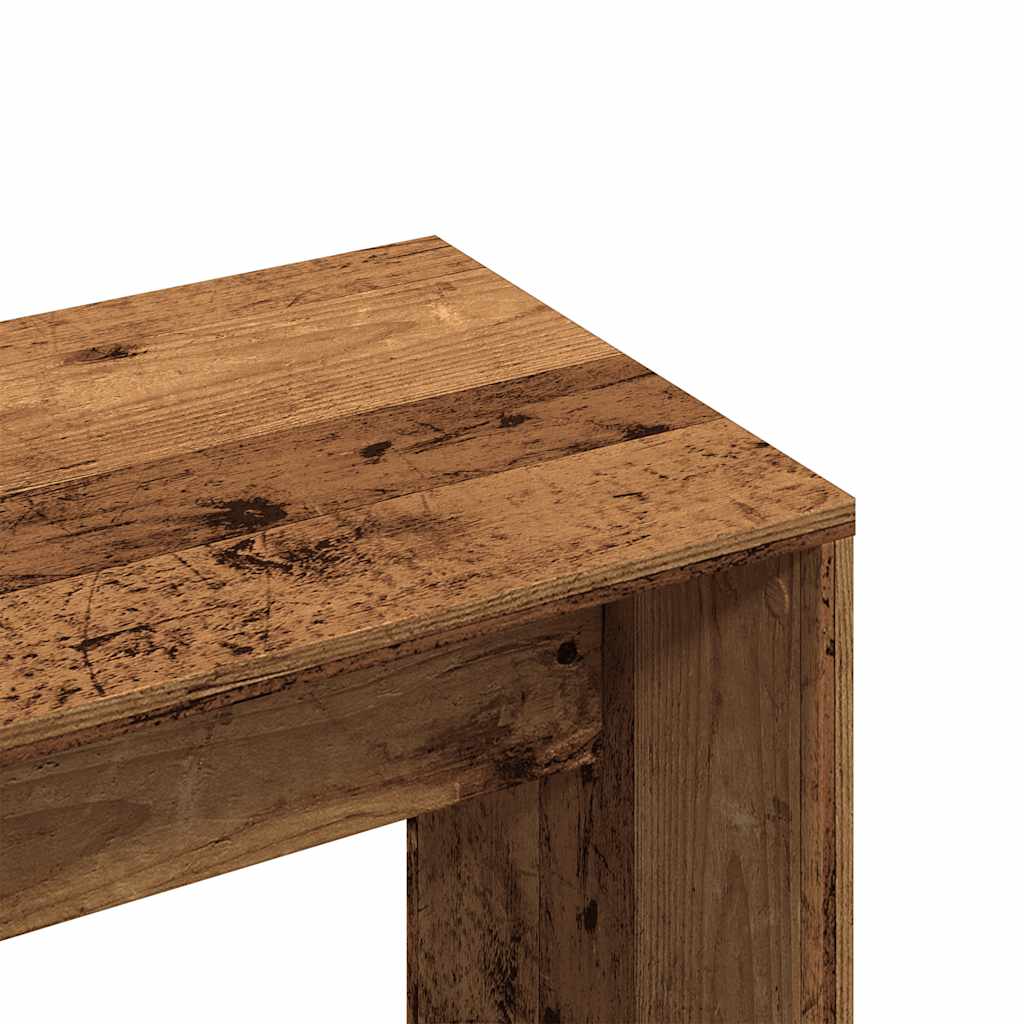 öltözőszék Régi fa 70x35x45 cm Gépelt fa