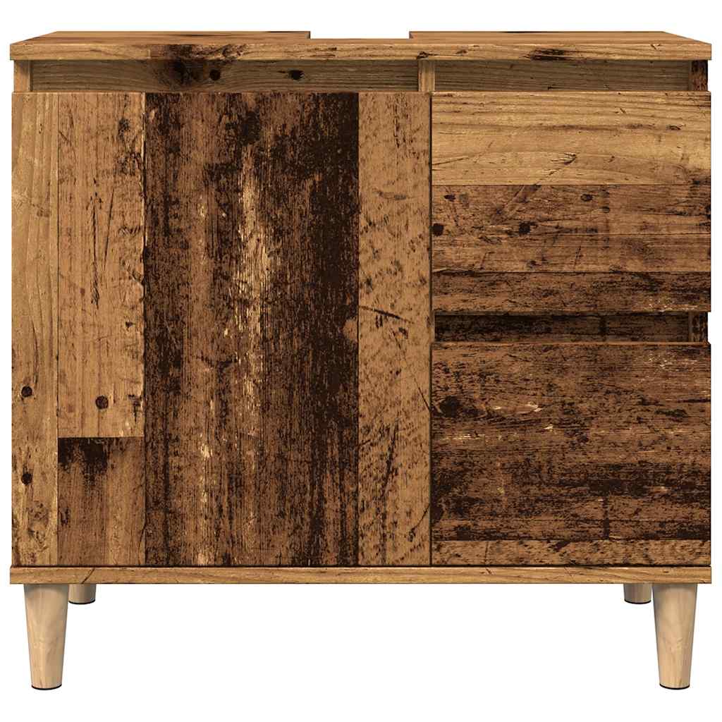 antik fa színű mosdószekrény 65 x 33 x 60 cm