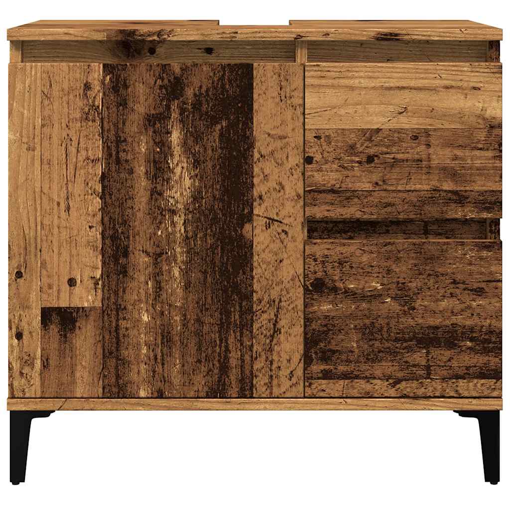 antik fa színű mosdószekrény 65 x 33 x 60 cm