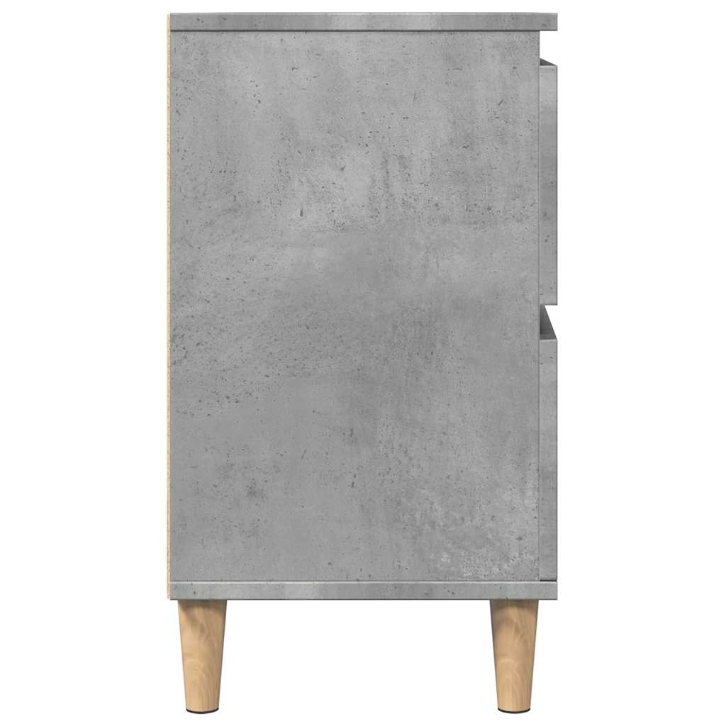 betonszürke szerelt fa mosdószekrény 80 x 33 x 60 cm
