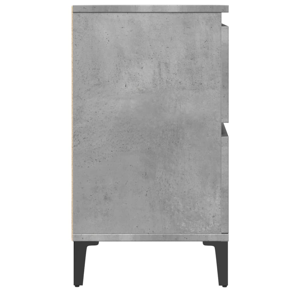 betonszürke szerelt fa mosdószekrény 80 x 33 x 60 cm