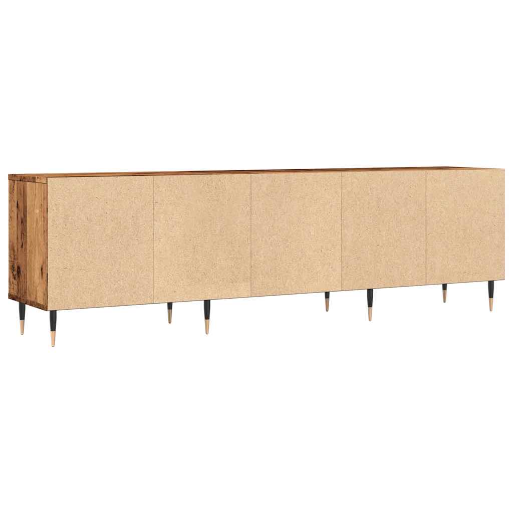 antik fa színű szerelt fa TV-szekrény 150 x 30 x 44,5 cm