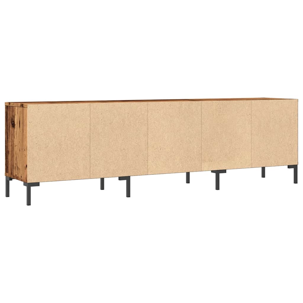 antik fa színű szerelt fa TV-szekrény 150 x 30 x 44,5 cm