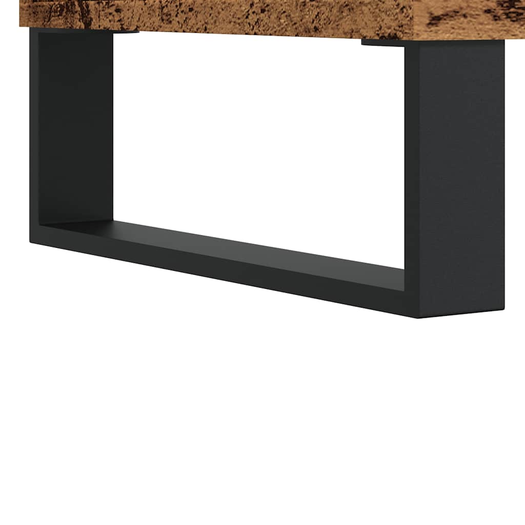 antik fa színű szerelt fa TV-szekrény 150 x 30 x 44,5 cm