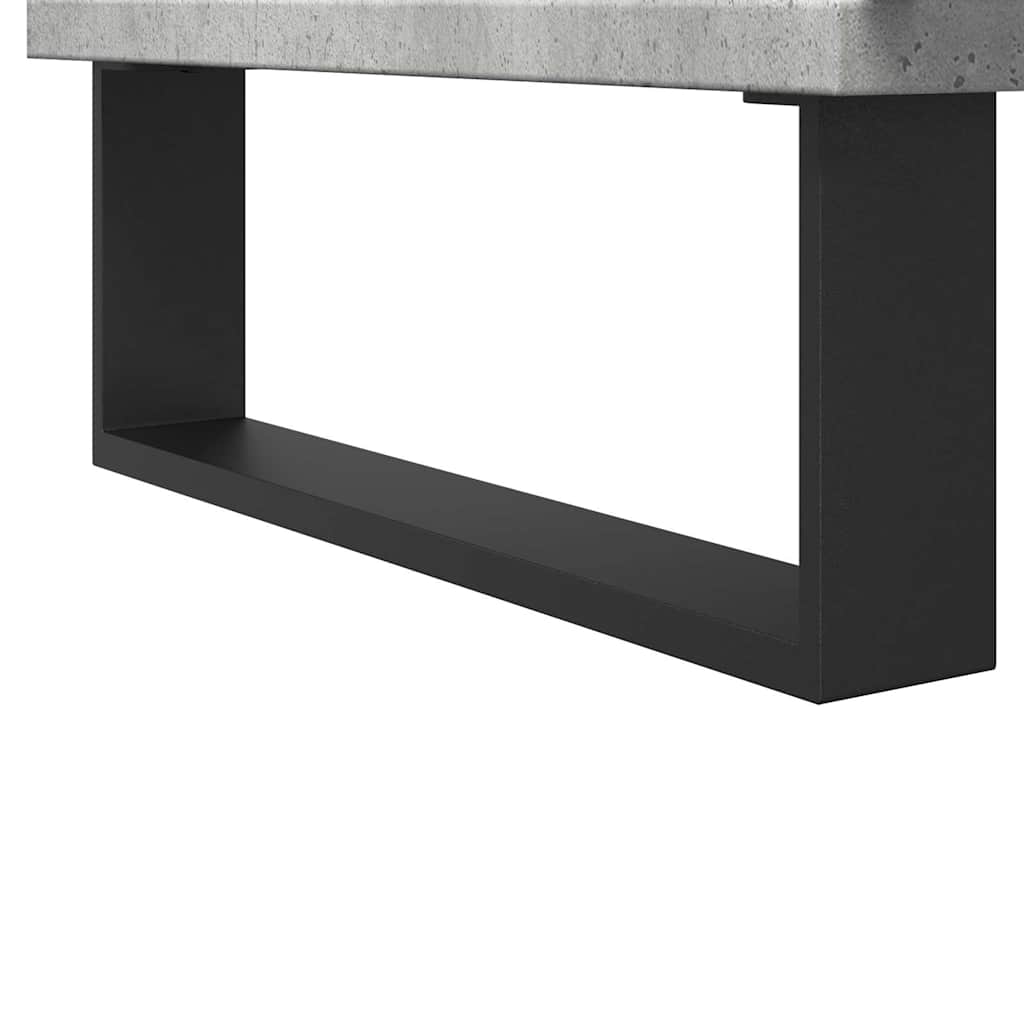 betonszürke szerelt fa fürdőszobaszekrény 58x33x60 cm
