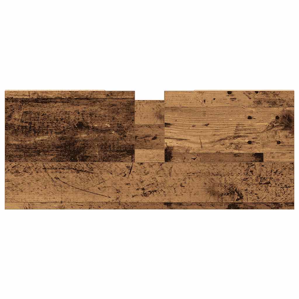 antik fa színű szerelt fa mosdószekrény 80 x 33 x 60 cm