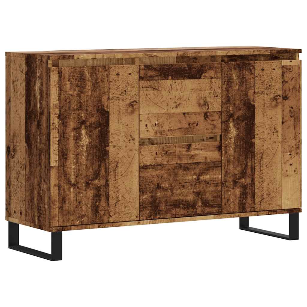 antik fa színű szerelt fa tálalószekrény 101,5 x 35 x 70 cm