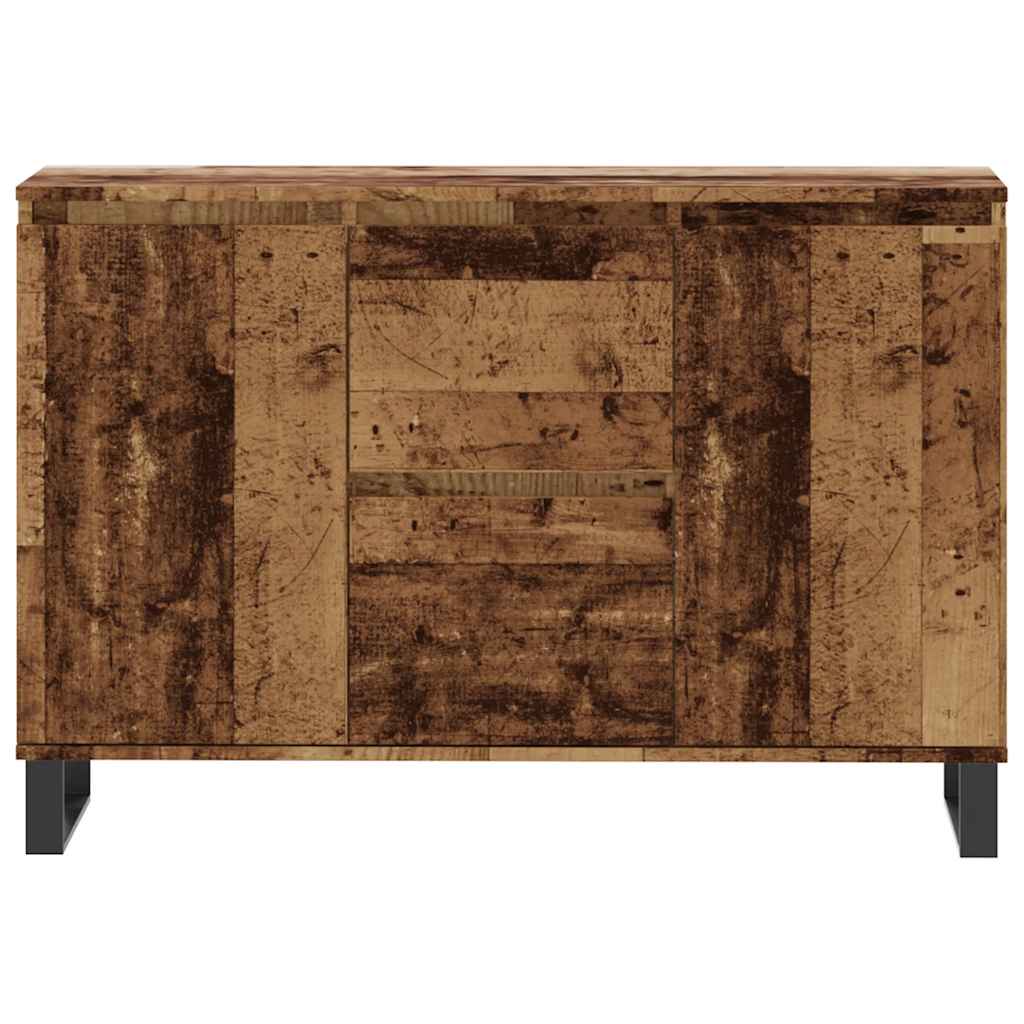 antik fa színű szerelt fa tálalószekrény 101,5 x 35 x 70 cm