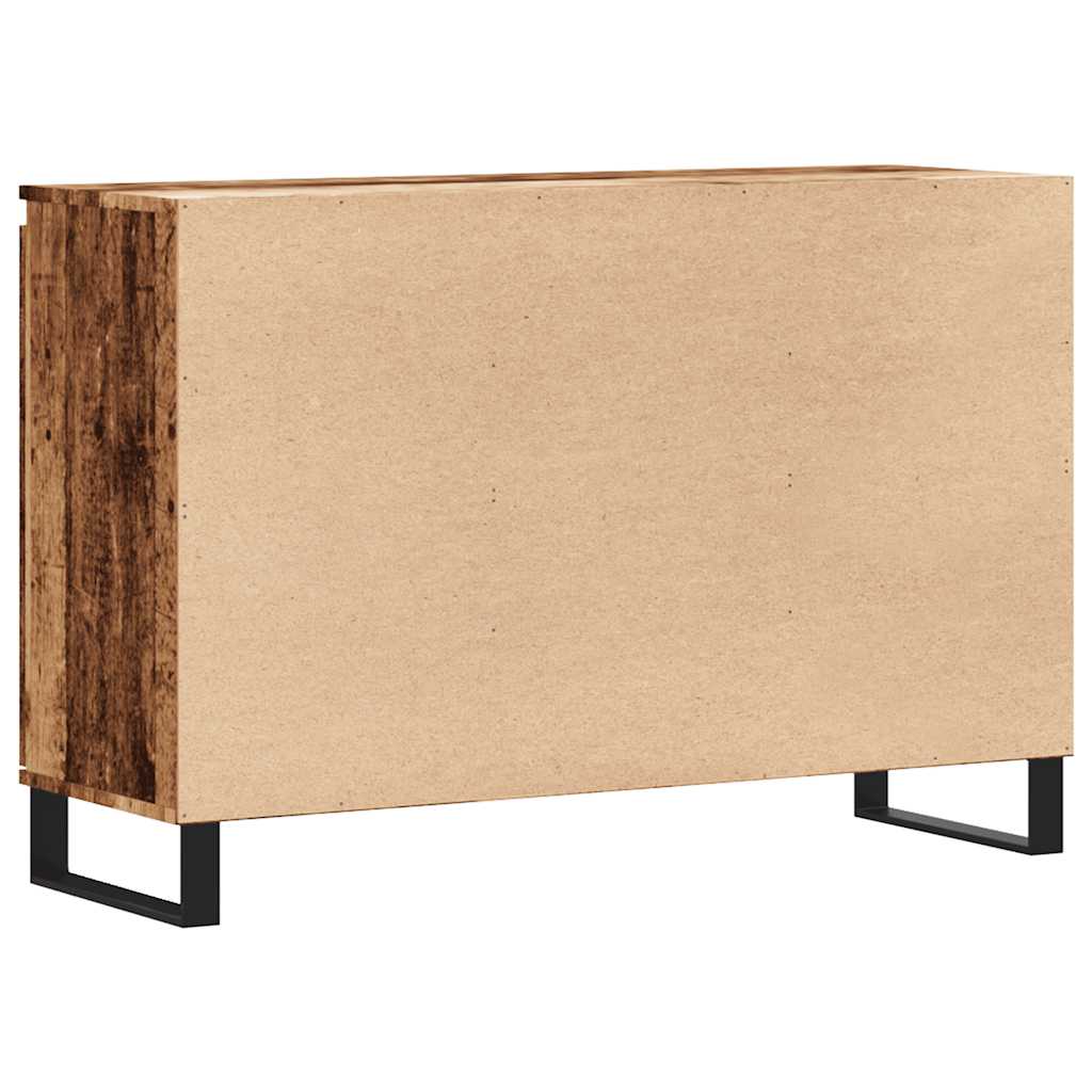 antik fa színű szerelt fa tálalószekrény 101,5 x 35 x 70 cm