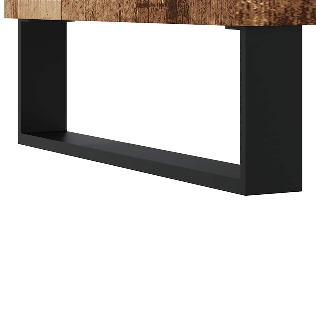 antik fa színű szerelt fa tálalószekrény 101,5 x 35 x 70 cm