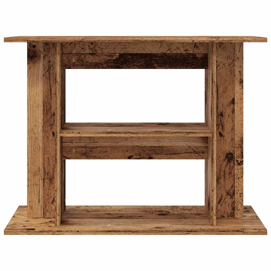 akváriumállvány régi fa 80 x 35 x 60 cm rétegelt fából