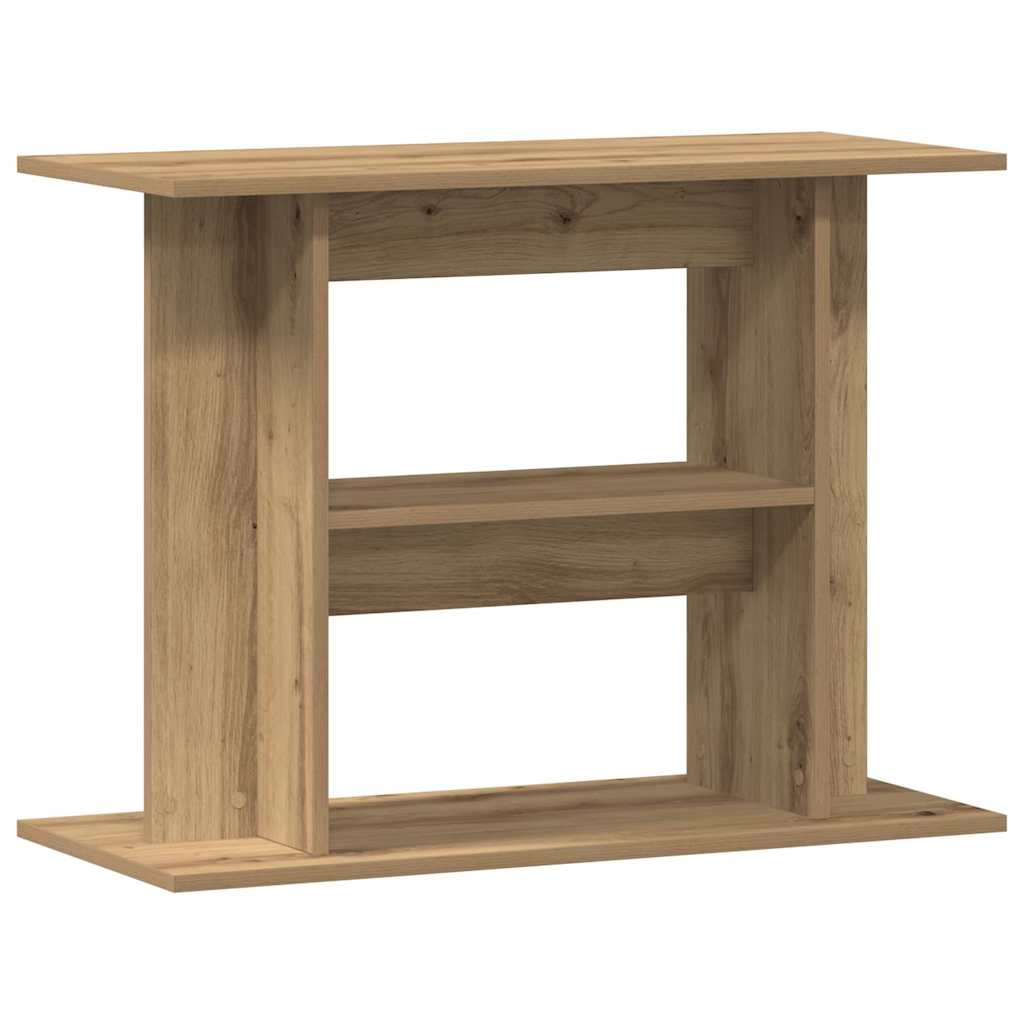 kézműves tölgyfa akváriumállvány 80 x 35 x 60 cm rétegelt fából