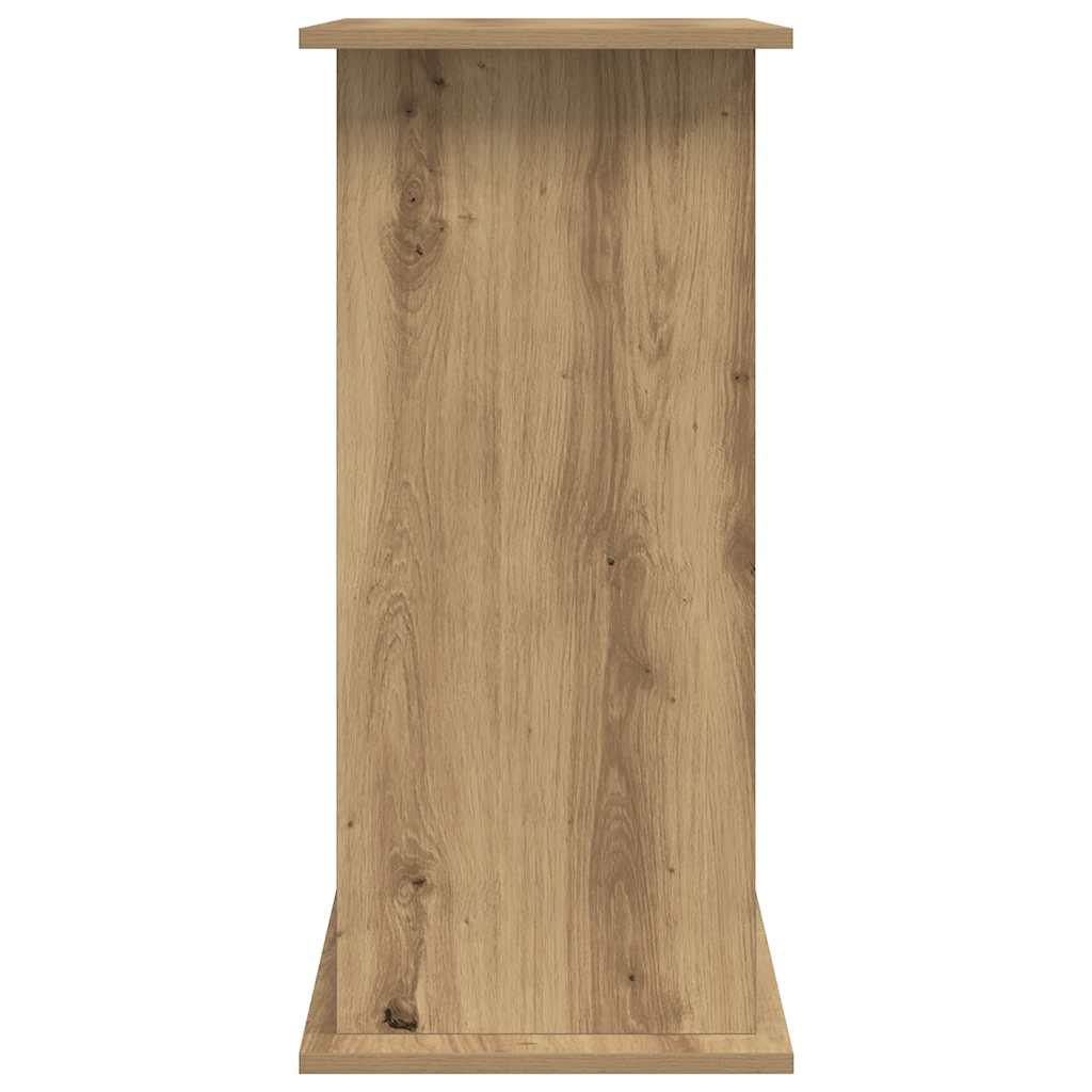 kézműves tölgyfa akváriumállvány 81 x 36 x 73 cm rétegelt fából