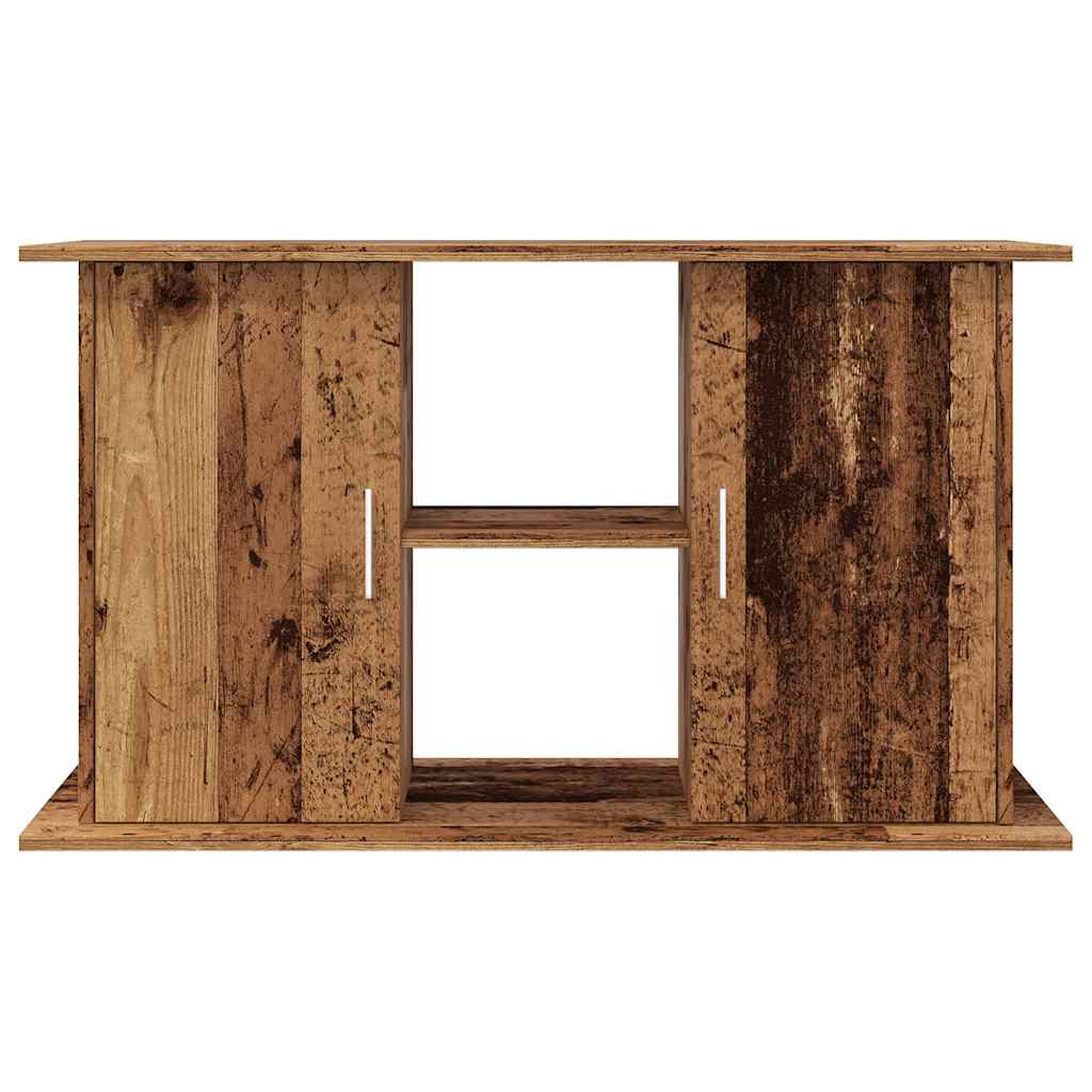 antik fa színű szerelt fa akváriumállvány 101x41x58 cm